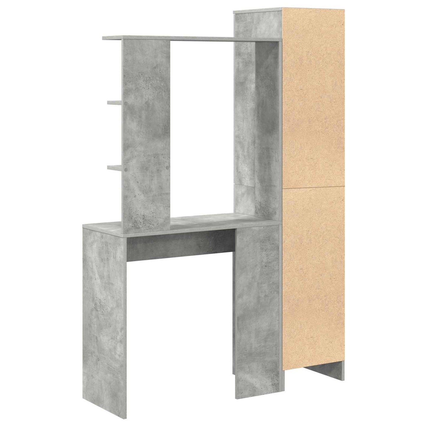 Schreibtisch 2 pcs Beton Grau