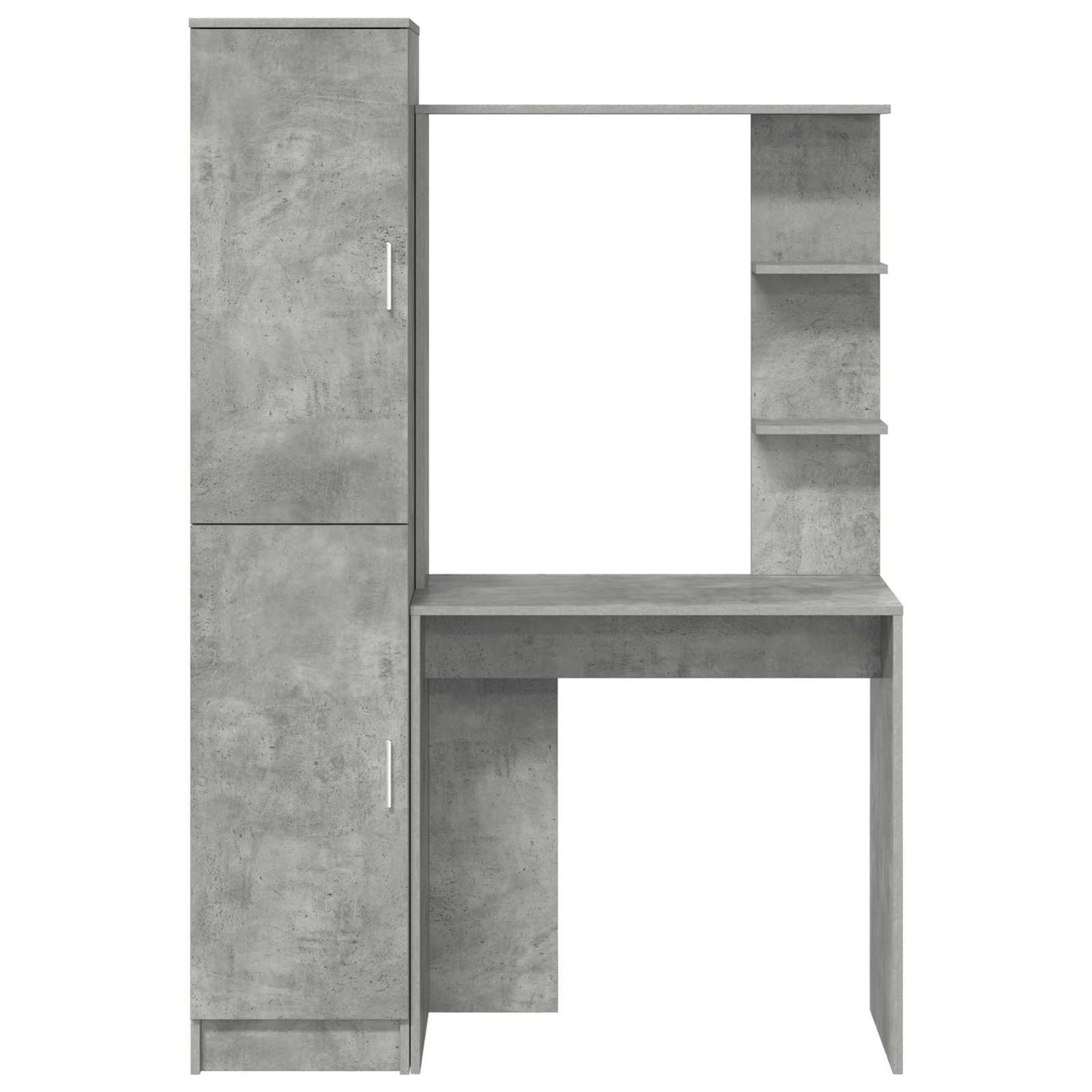 Schreibtisch 2 pcs Beton Grau