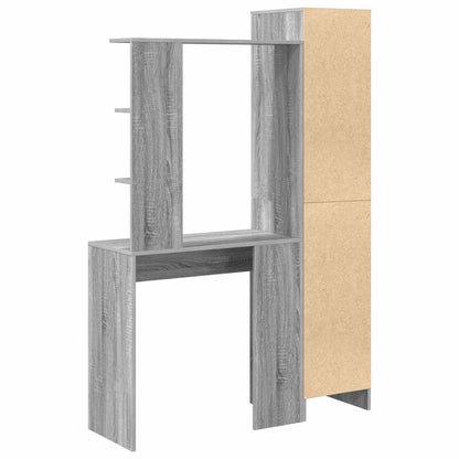 vidaXL Schreibtisch 2 pcs Graues Sonoma