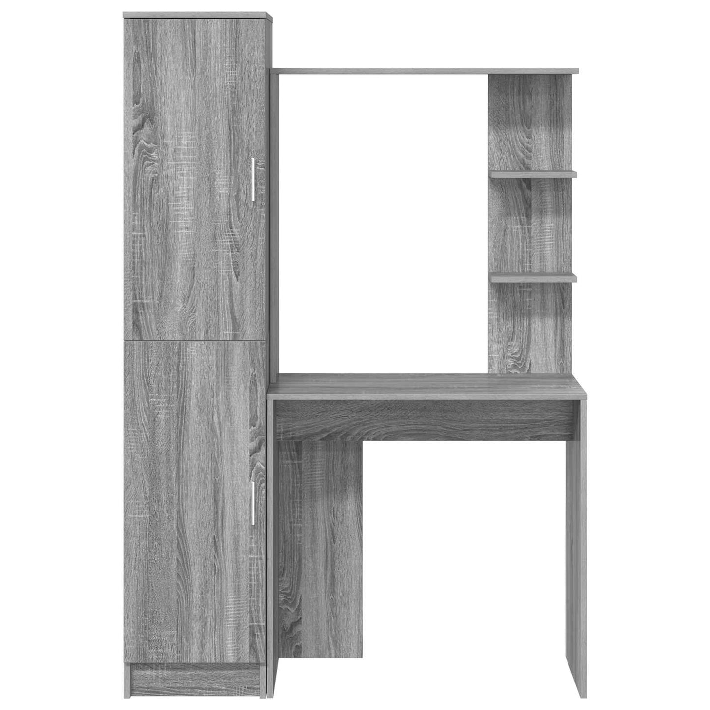 vidaXL Schreibtisch 2 pcs Graues Sonoma