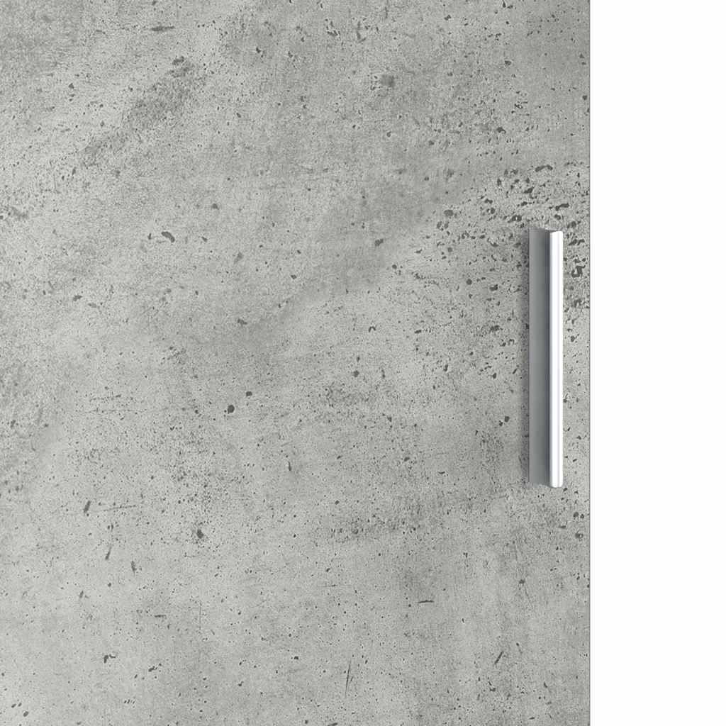 vidaXL Schreibtisch 2 pcs Beton Grau