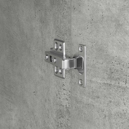 vidaXL Schreibtisch 2 pcs Beton Grau