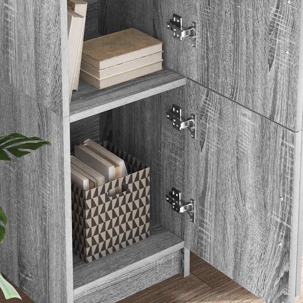 vidaXL Schreibtisch 2 pcs Graues Sonoma