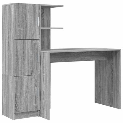 vidaXL Schreibtisch 2 pcs Graues Sonoma