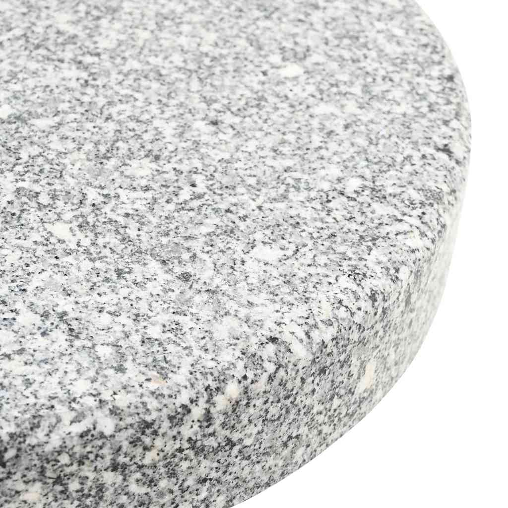 Sonnenschirmständer Grau 45 x 45 x 45 cm Granit und Edelstahl