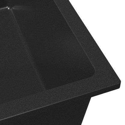 Küchenspüle Schwarz 38 x 44 x 20 cm Granit