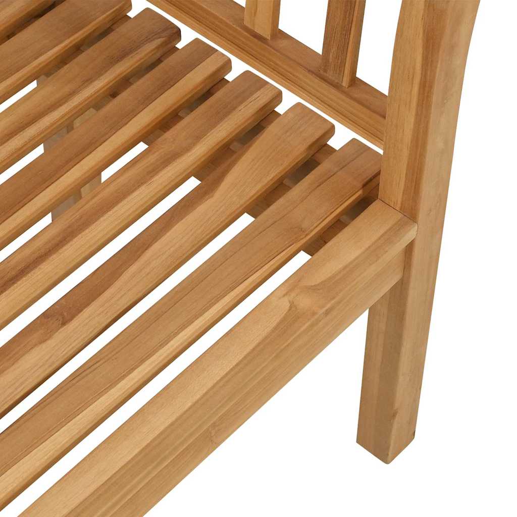 Bank Braun 120 x 53,5 x 85 cm Massivholz Teak