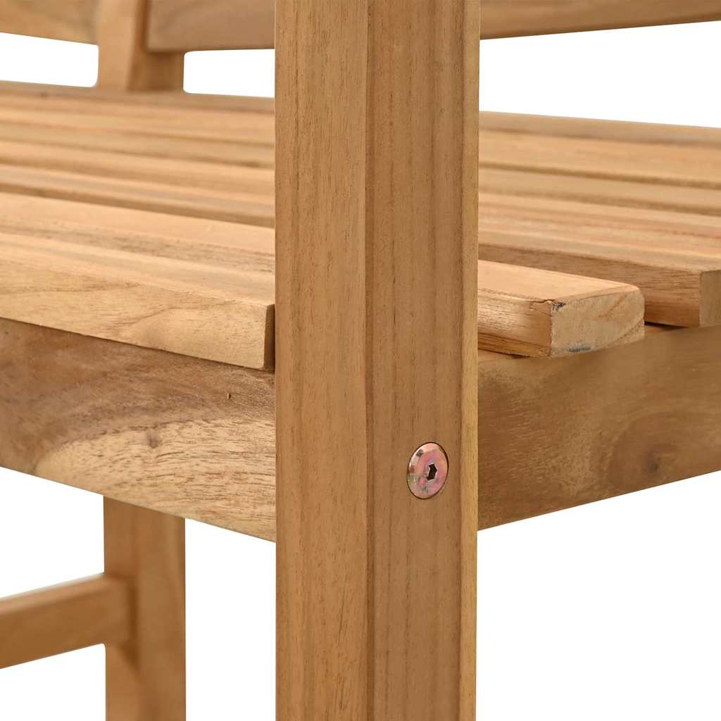 Bank Braun 120 x 53,5 x 85 cm Massivholz Teak