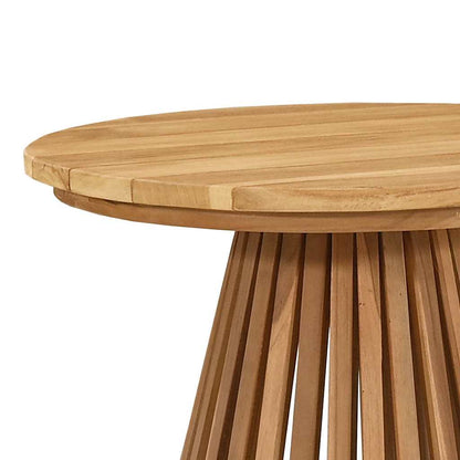 vidaXL Beistelltisch Braun 50 x 50 x 49,5 cm Massivholz Teak