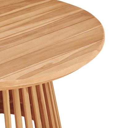 vidaXL Beistelltisch Braun 70 x 70 x 40 cm Massivholz Teak