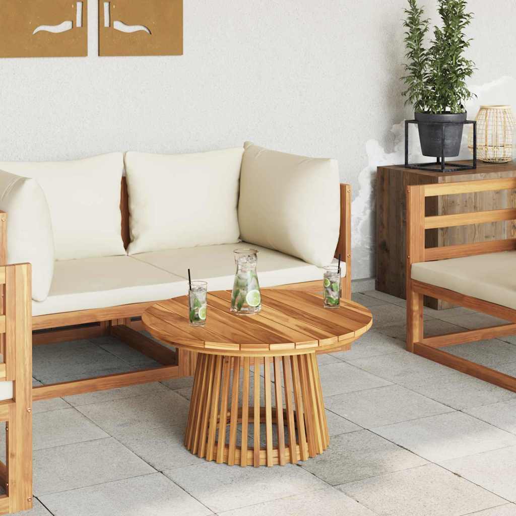 vidaXL Beistelltisch Braun 70 x 70 x 40 cm Massivholz Teak