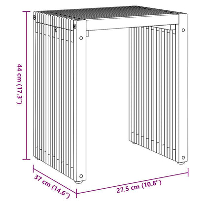 Garten-Beistelltisch 3 pcs Braun 33 x 44,5 x 51 cm