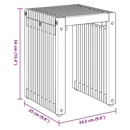 Garten-Beistelltisch 3 pcs Braun 33 x 44,5 x 51 cm