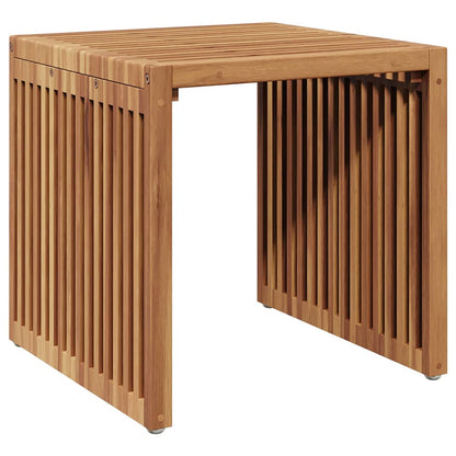vidaXL Garten-Beistelltisch Braun 45 x 42,5 x 45 cm Massivholz Teak