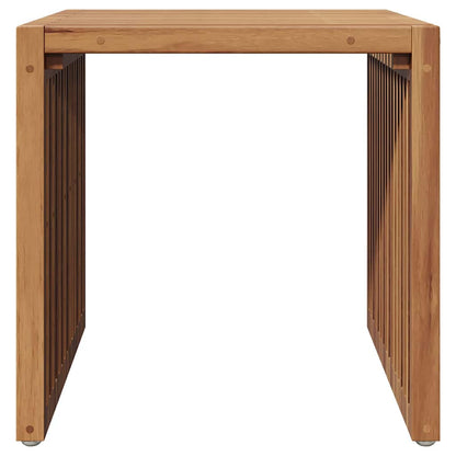 vidaXL Garten-Beistelltisch Braun 45 x 42,5 x 45 cm Massivholz Teak