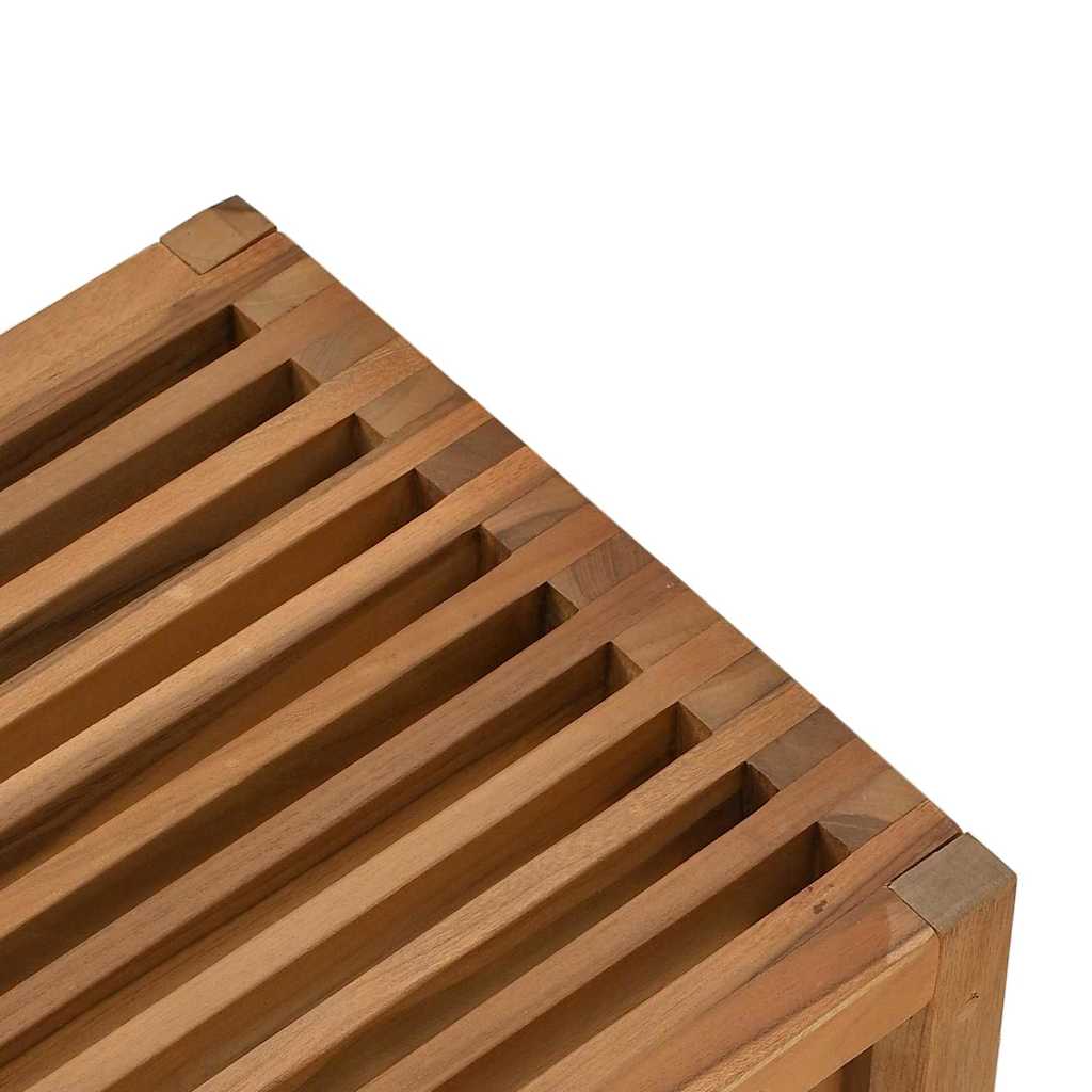 vidaXL Garten-Beistelltisch Braun 50 x 32,5 x 35 cm Massivholz Teak