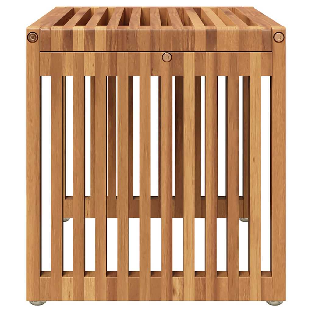 vidaXL Garten-Beistelltisch Braun 50 x 32,5 x 35 cm Massivholz Teak
