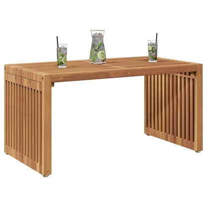 vidaXL Garten-Beistelltisch Braun 70 x 37,5 x 35,5 cm Massivholz Teak