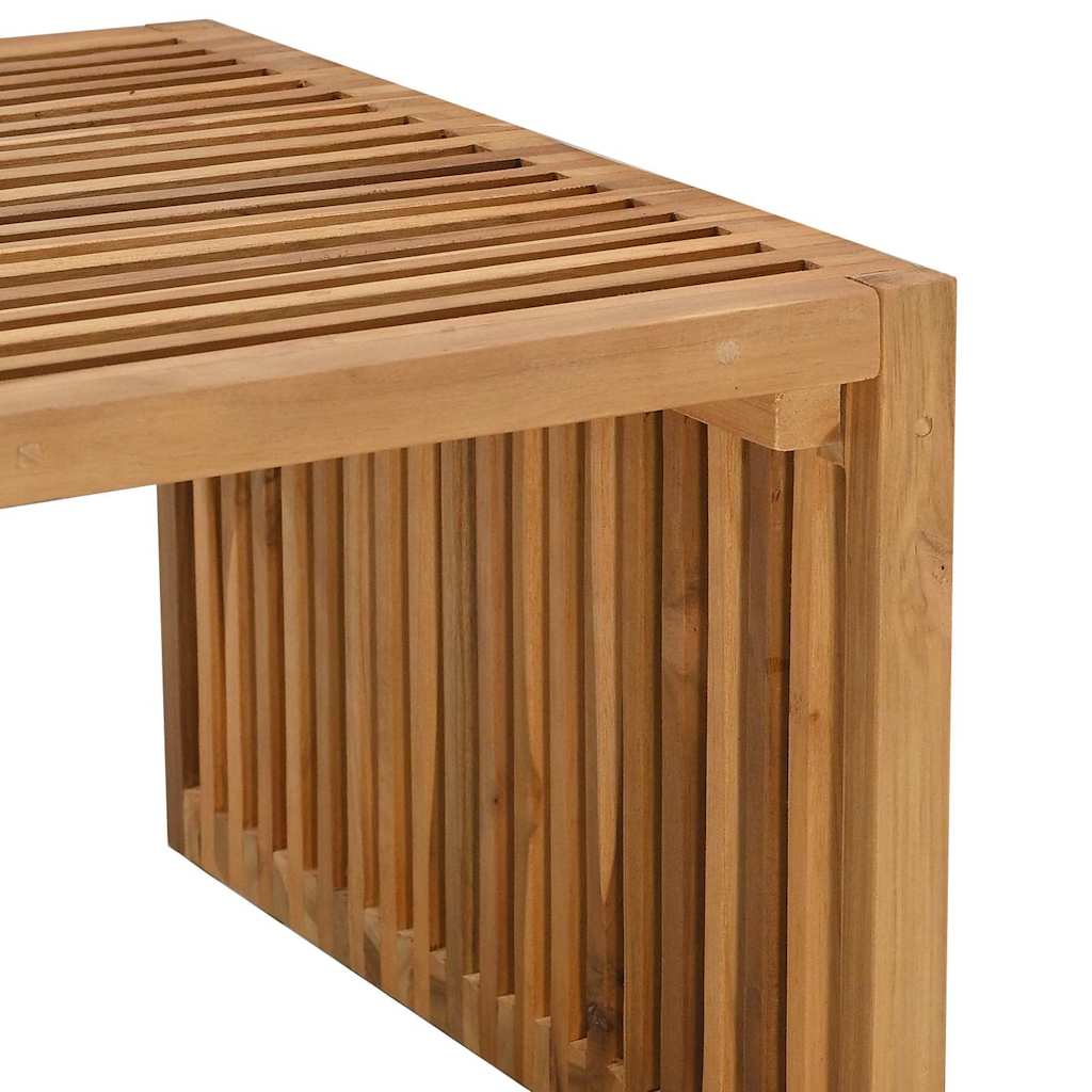 vidaXL Garten-Beistelltisch Braun 110 x 55 x 35,5 cm Massivholz Teak