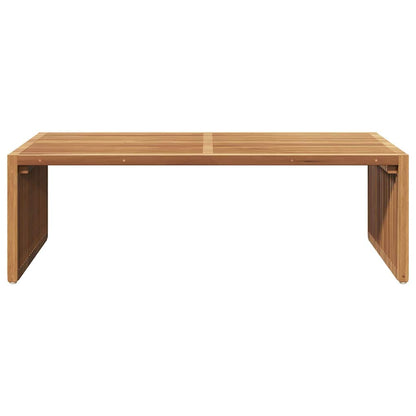 vidaXL Garten-Beistelltisch Braun 110 x 55 x 35,5 cm Massivholz Teak