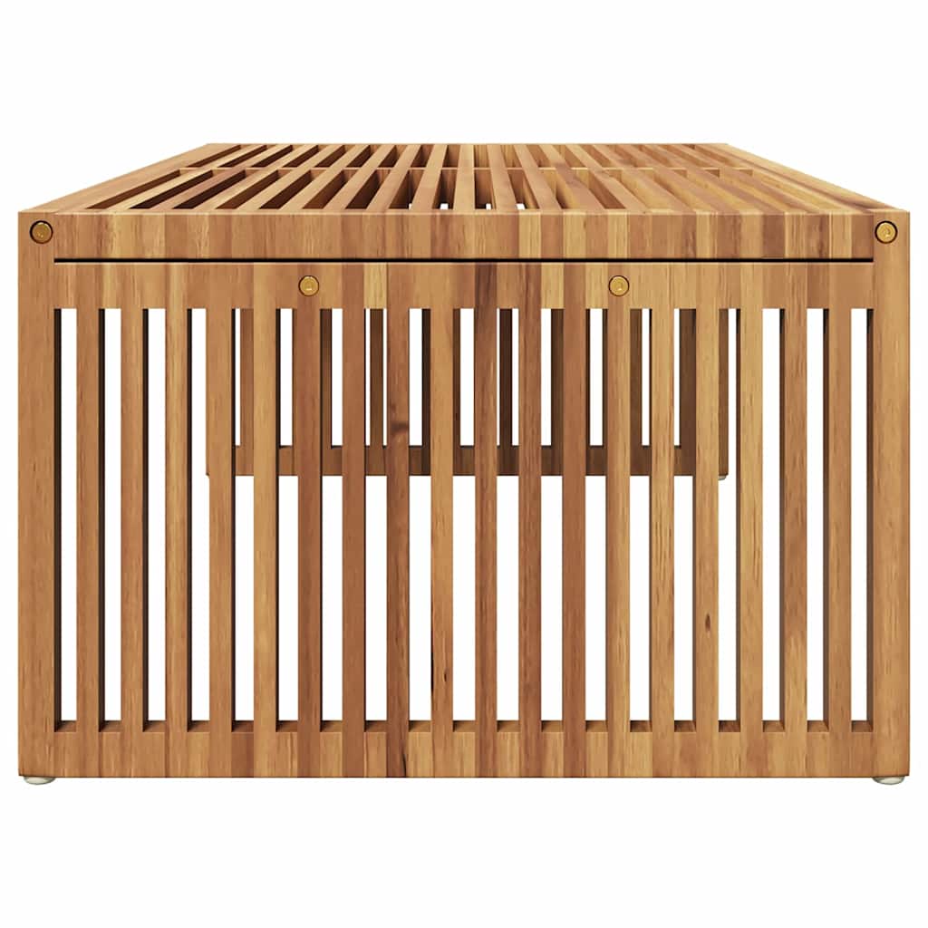 vidaXL Garten-Beistelltisch Braun 110 x 55 x 35,5 cm Massivholz Teak