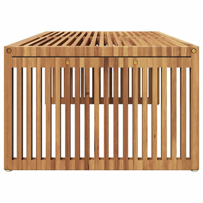 vidaXL Garten-Beistelltisch Braun 110 x 55 x 35,5 cm Massivholz Teak