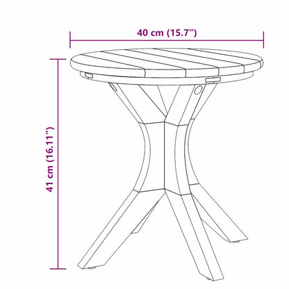 Beistelltisch Braun 40 x 40 x 41 cm Massivholz Teak