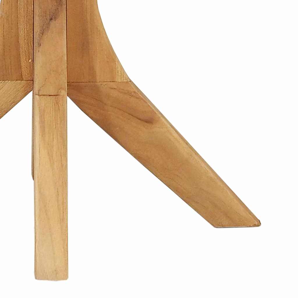 Beistelltisch Braun 55 x 55 x 51 cm Massivholz Teak