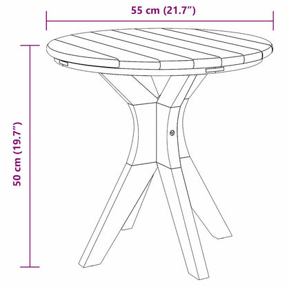 Beistelltisch Braun 55 x 55 x 51 cm Massivholz Teak
