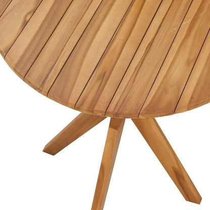 vidaXL Beistelltisch Braun 70 x 70 x 75 cm Massivholz Teak