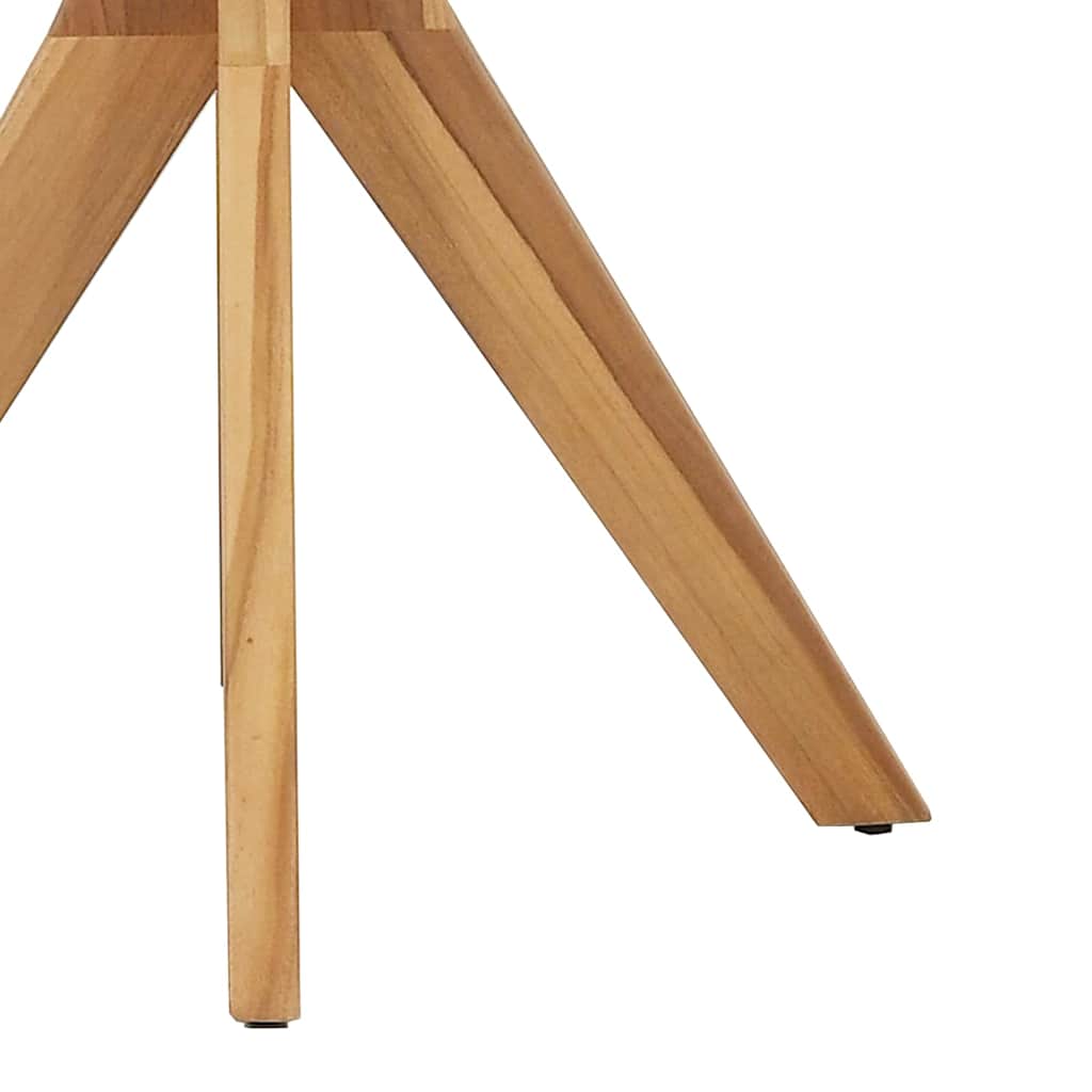vidaXL Beistelltisch Braun 70 x 70 x 75 cm Massivholz Teak