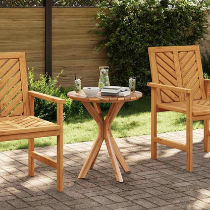 vidaXL Beistelltisch Braun 70 x 70 x 75 cm Massivholz Teak