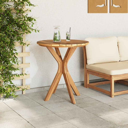 vidaXL Beistelltisch Braun 70 x 70 x 75 cm Massivholz Teak