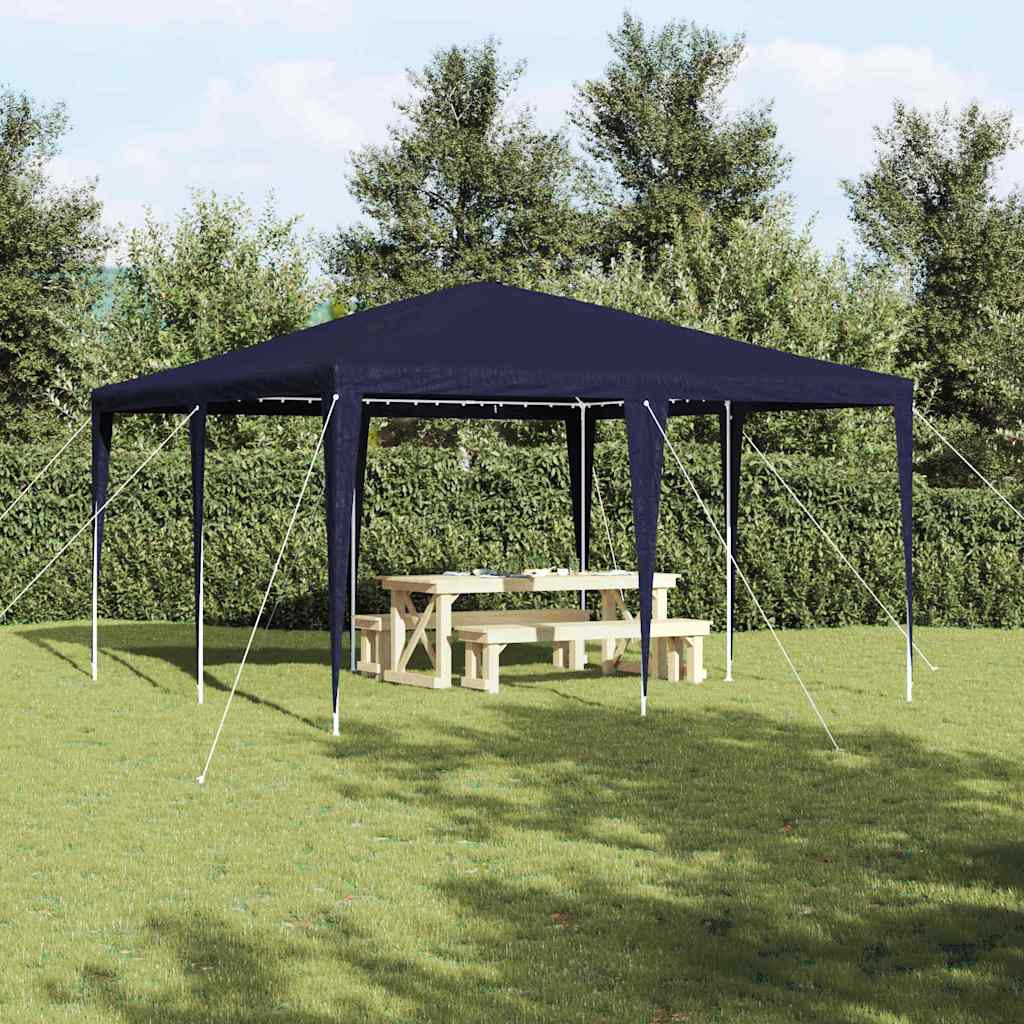 Party-Zelt Blau 400 x 400 x 266 cm Polyethylen und Stahl