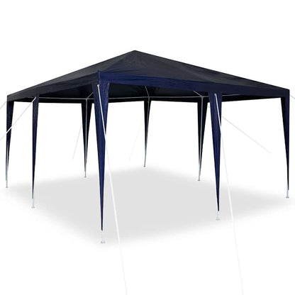 Party-Zelt Blau 400 x 400 x 266 cm Polyethylen und Stahl