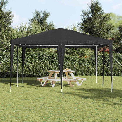 Party-Zelt Anthrazit 400 x 400 x 266 cm Polyethylen und Stahl
