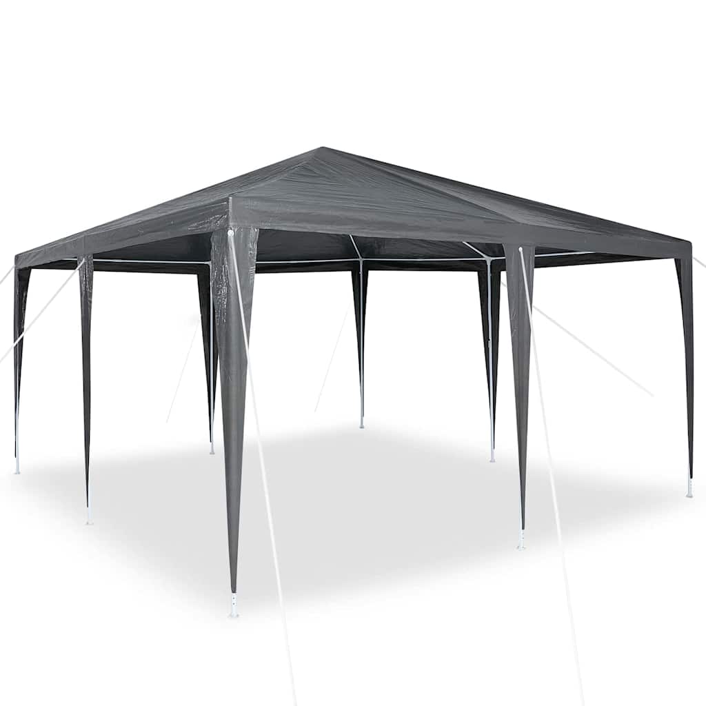 Party-Zelt Anthrazit 400 x 400 x 266 cm Polyethylen und Stahl