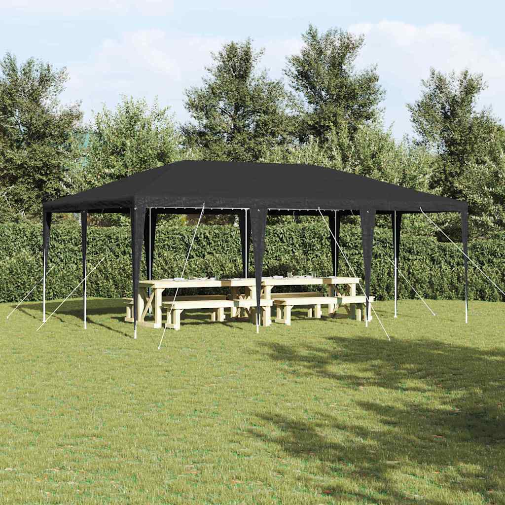 Party-Zelt Anthrazit 600 x 400 x 266 cm Polyethylen und Stahl