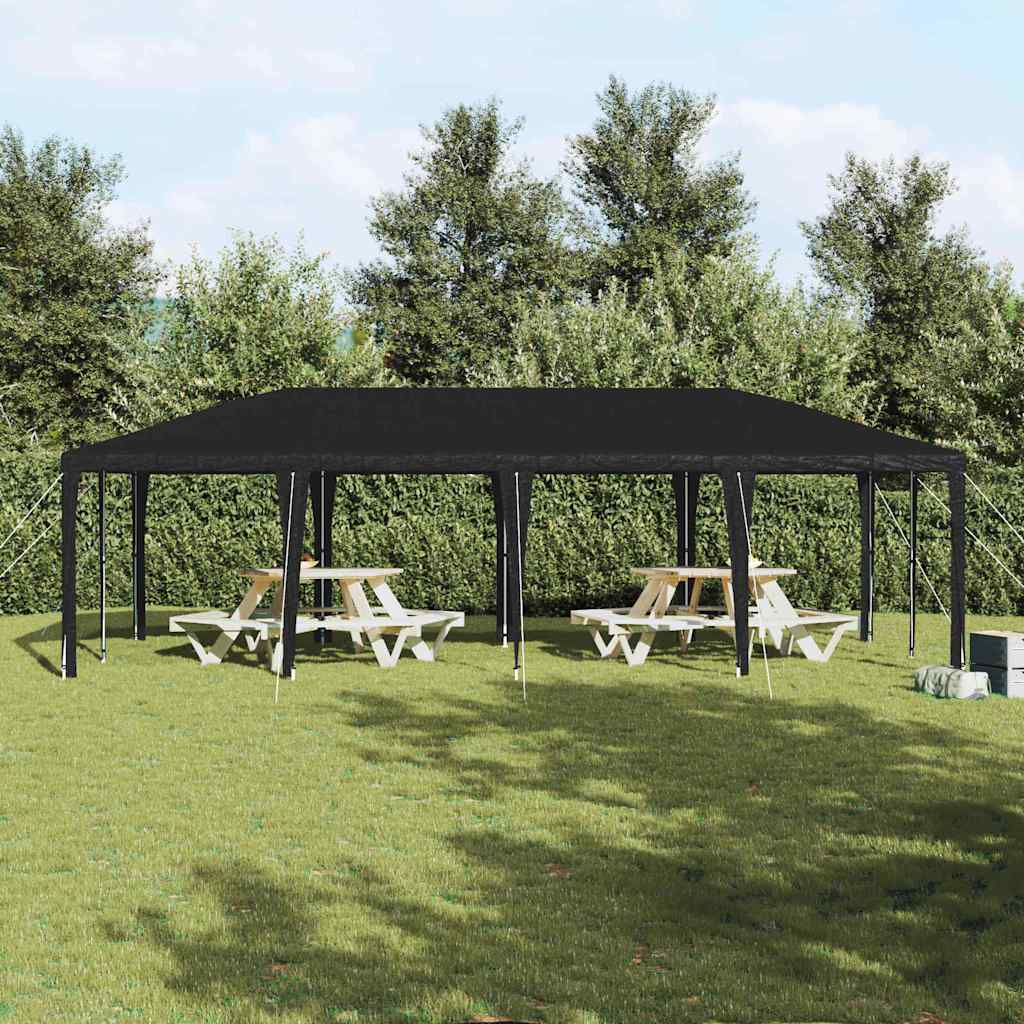 Party-Zelt Anthrazit 800 x 400 x 266 cm Polyethylen und Stahl