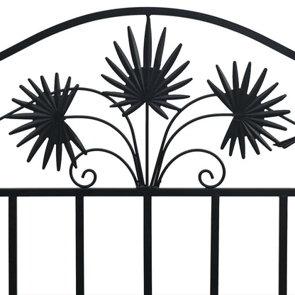 Gartenbank Schwarz 104 x 52,5 x 89 cm Stahl