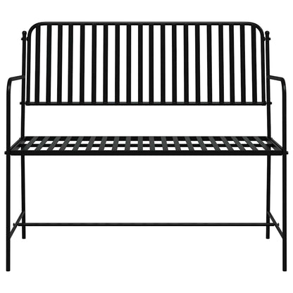 Gartenbank Schwarz 103,5 x 51,5 x 90 cm Stahl