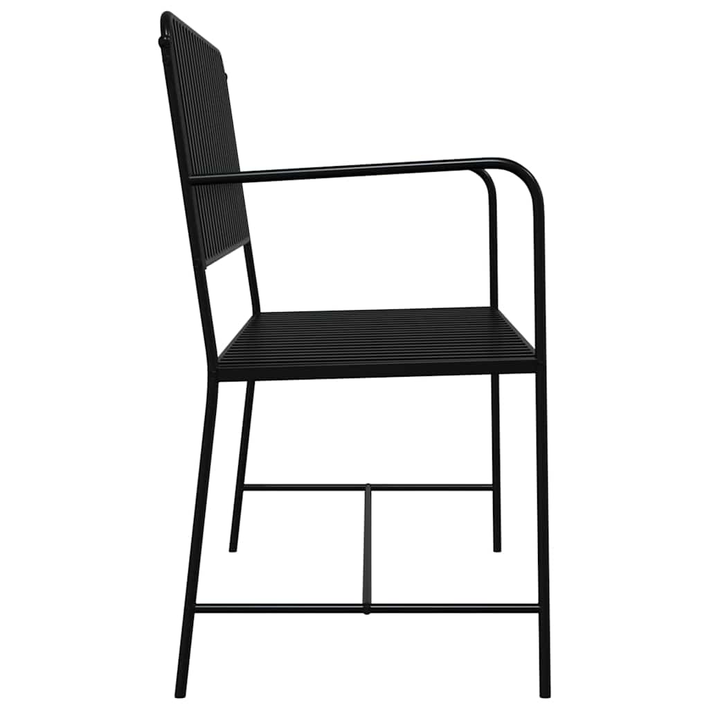 Gartenbank Schwarz 103,5 x 51,5 x 90 cm Stahl