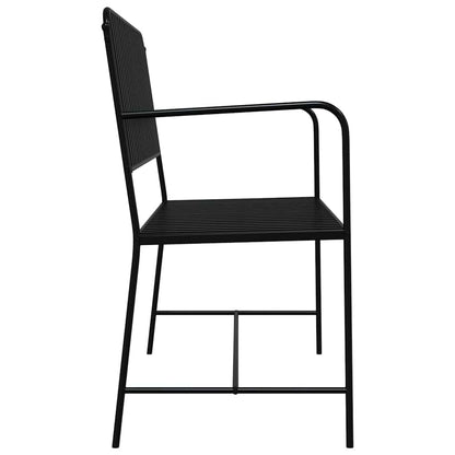 Gartenbank Schwarz 103,5 x 51,5 x 90 cm Stahl