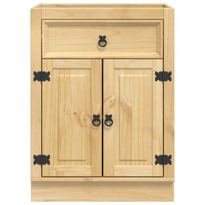 vidaXL Schrank SKI Honigbraun 60 x 46 x 81,5 cm Massives Kiefernholz