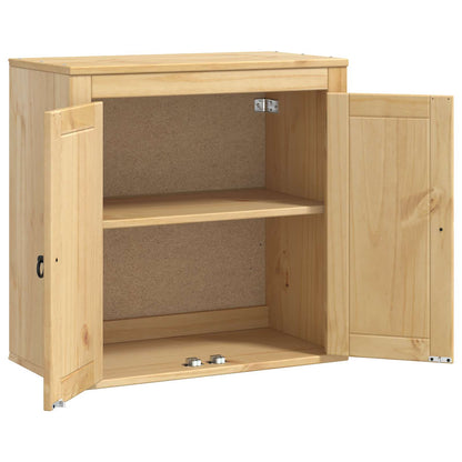 vidaXL Schrank SKI Honigbraun 60 x 32 x 40 cm Massives Kiefernholz