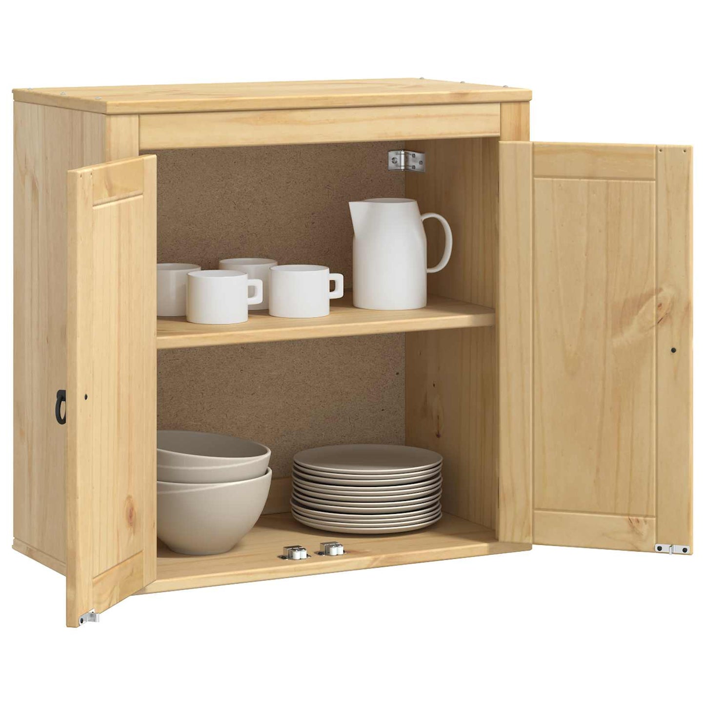 vidaXL Schrank SKI Honigbraun 60 x 32 x 40 cm Massives Kiefernholz