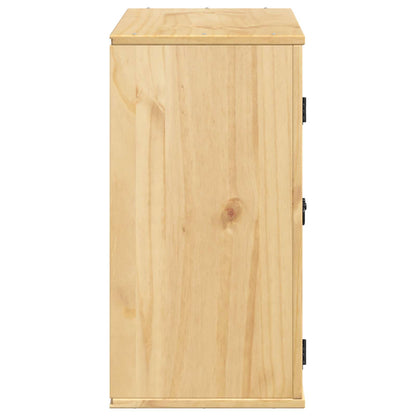 vidaXL Schrank SKI Honigbraun 60 x 32 x 40 cm Massives Kiefernholz