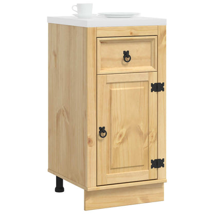 vidaXL Schrank SKI Honigbraun 40 x 46 x 81.5 cm Massives Kiefernholz
