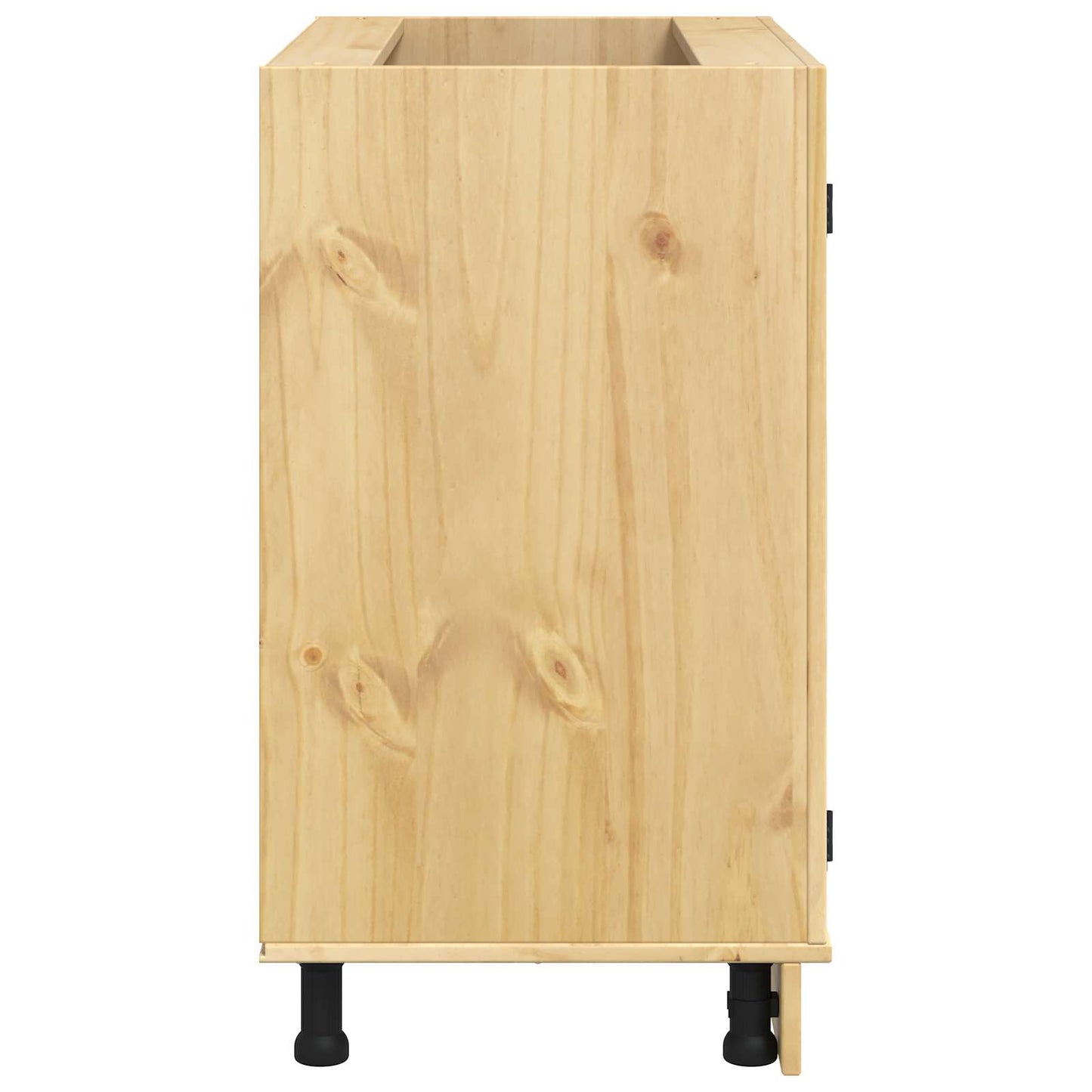vidaXL Schrank SKI Honigbraun 80 x 46 x 81.5 cm Massives Kiefernholz