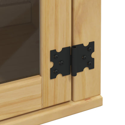 vidaXL Schrank SKI Honigbraun 60 x 32 x 40 cm Massives Kiefernholz